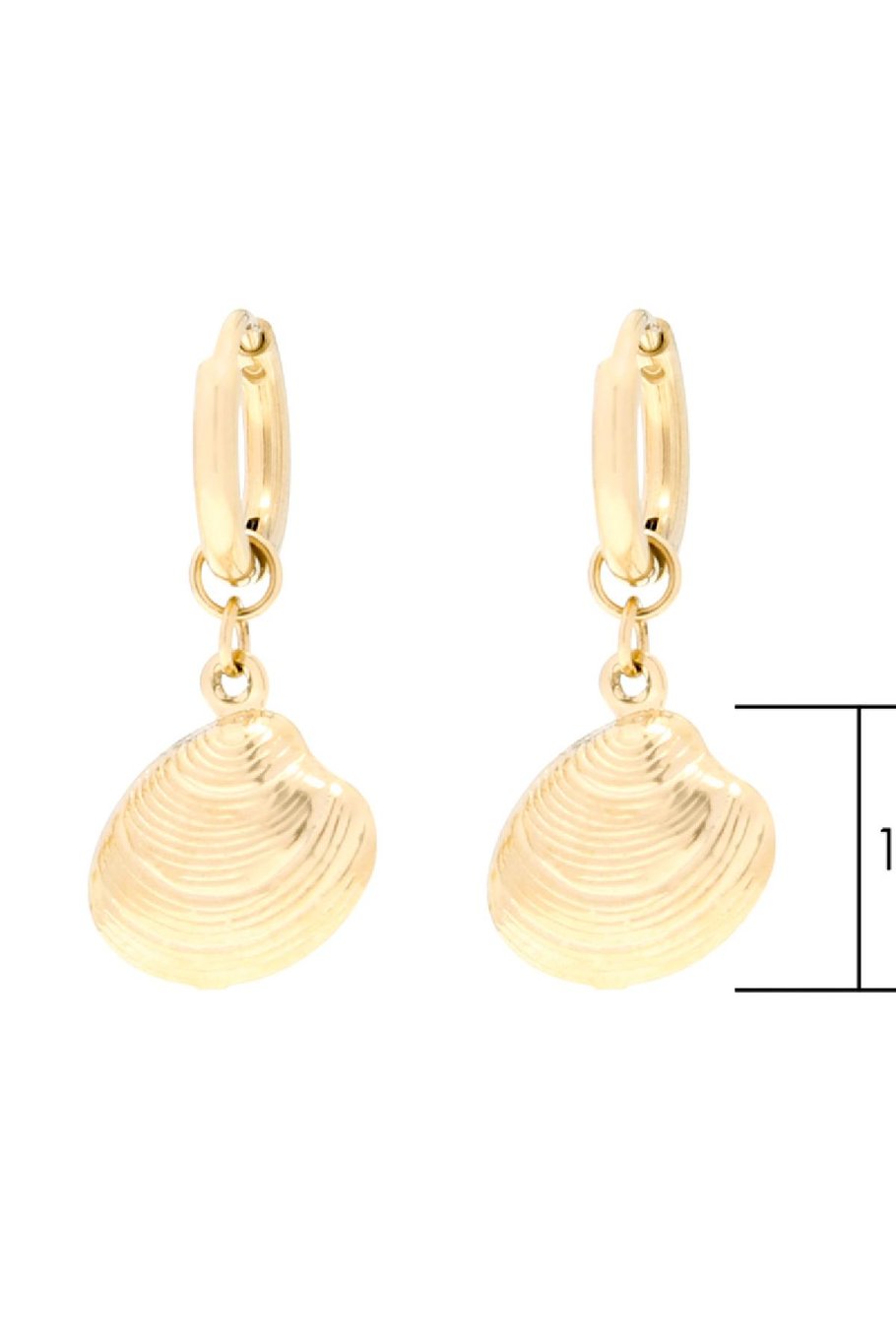 Earrings Shell Beach Argenté Acier inoxydable Image2